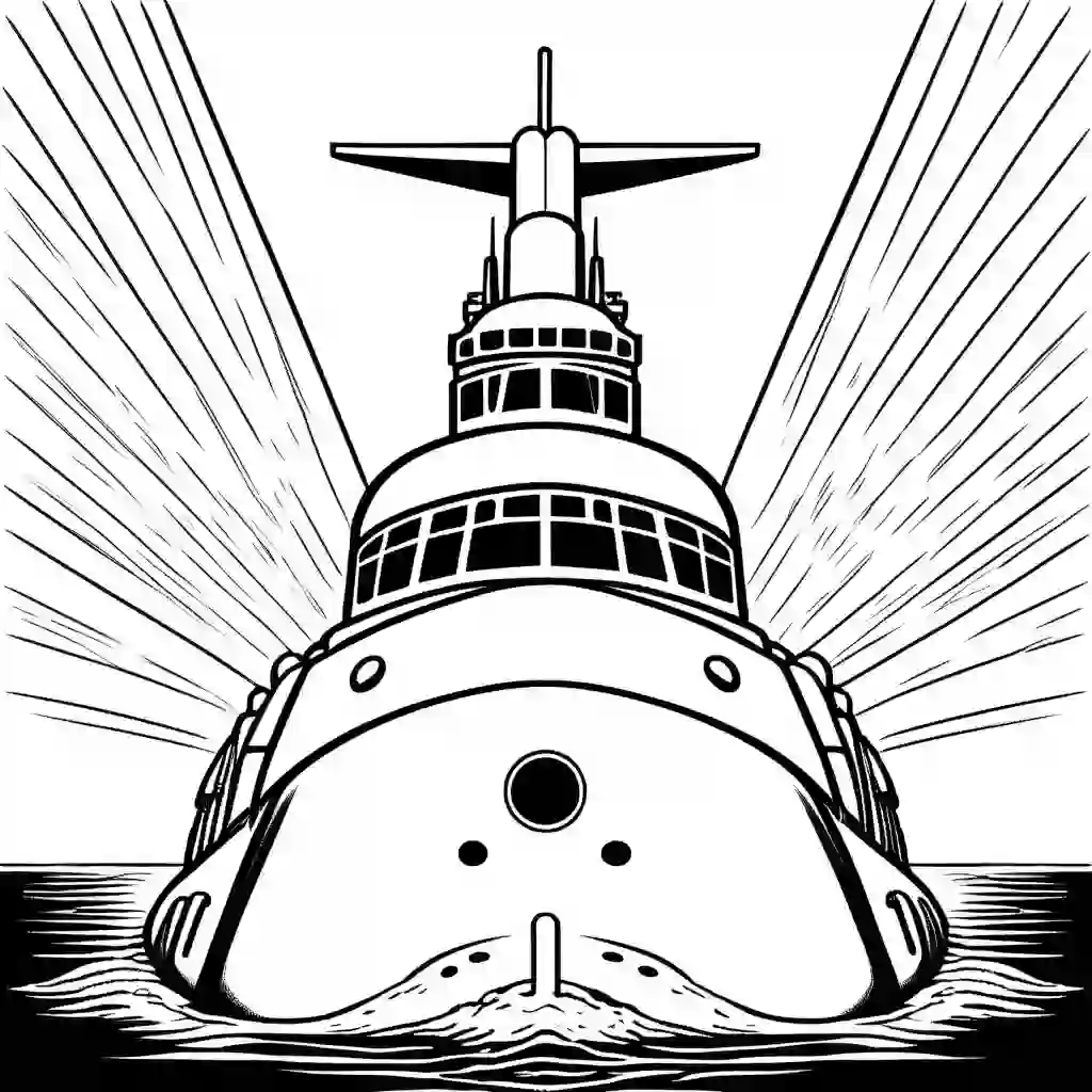 Nuclear Submarines coloring pages